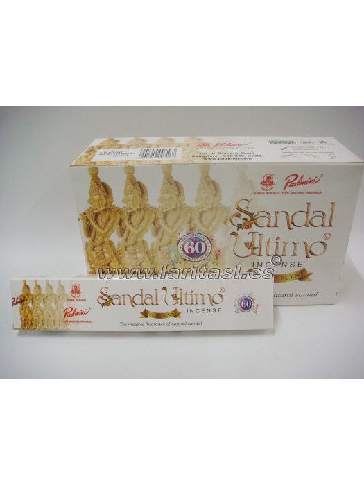 Incenso sticks Padmini Ultimo series Sandalwood 15gr (12x15gr)